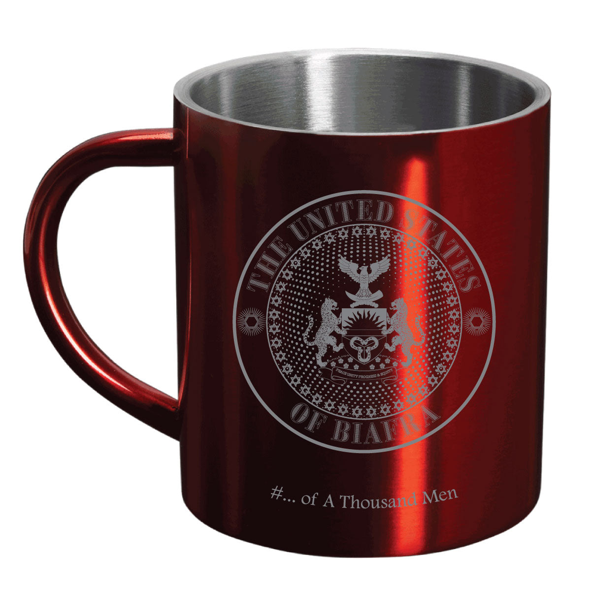 Biafra Limited Edition metal cup red