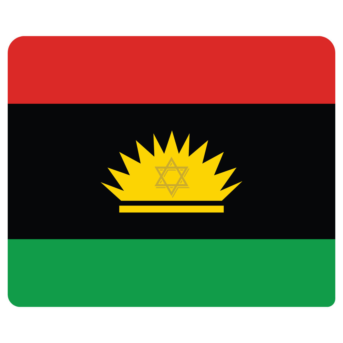 Biafra mouse pad - Biafran flag